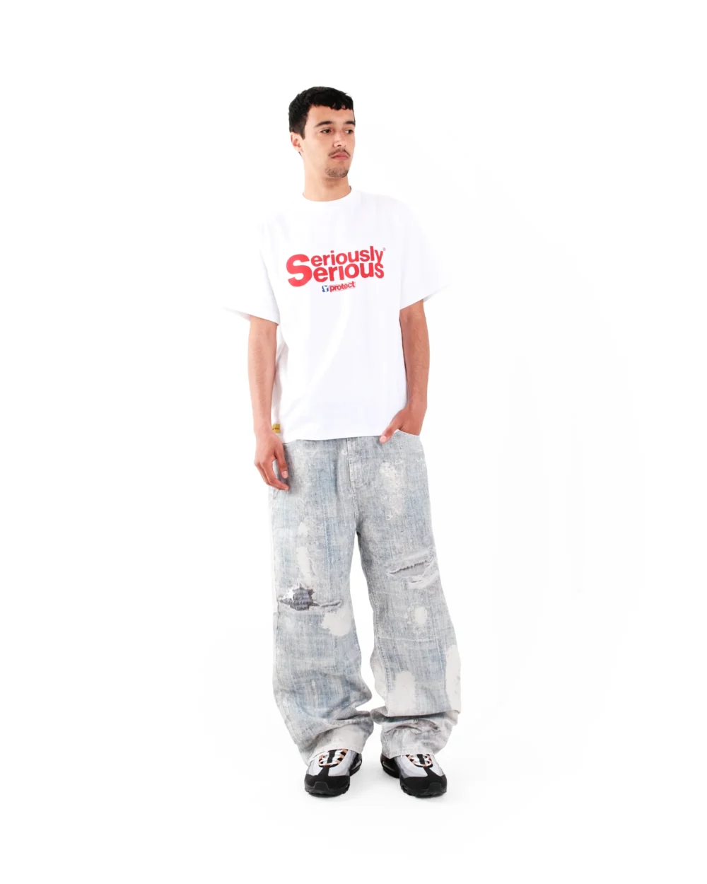 DIGITAL PRINT LOOSE JEANS - Image 3
