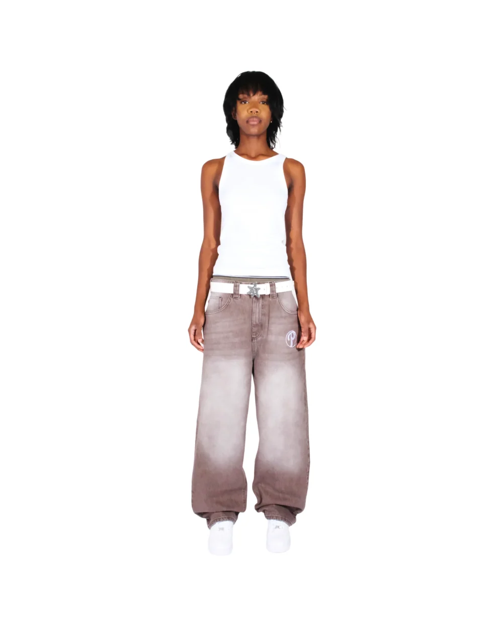 Washed Brown Bonkers Denim - Image 3