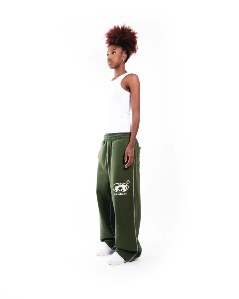 FOREST GREEN BRUDDA SWEATS - Image 3