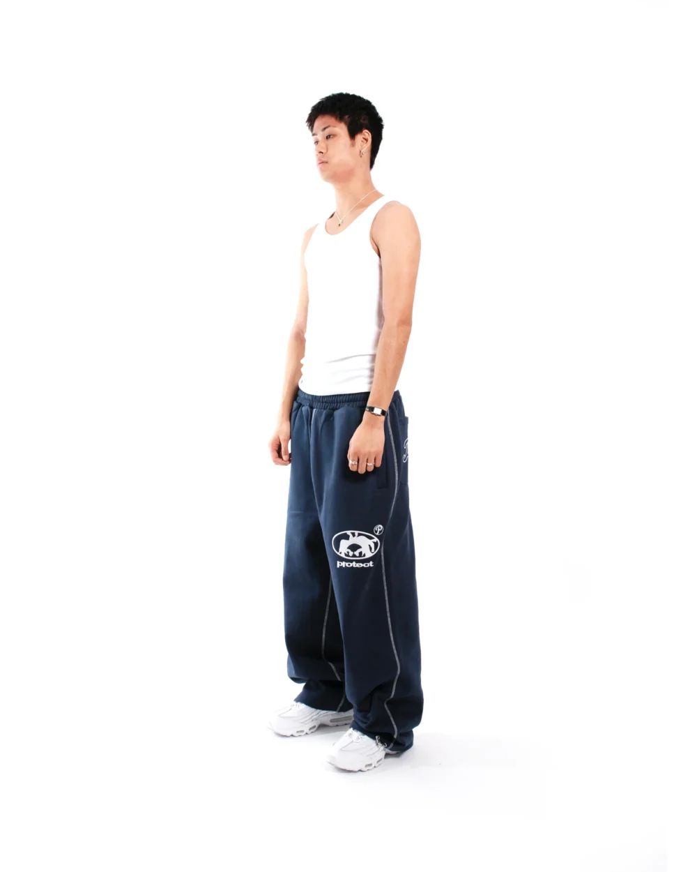 NAVY BLUE BRUDDA SWEATS - Image 2
