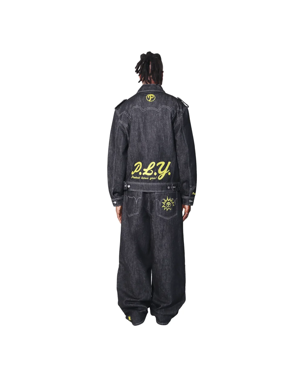 Chief Denim Jacket Black - Image 2