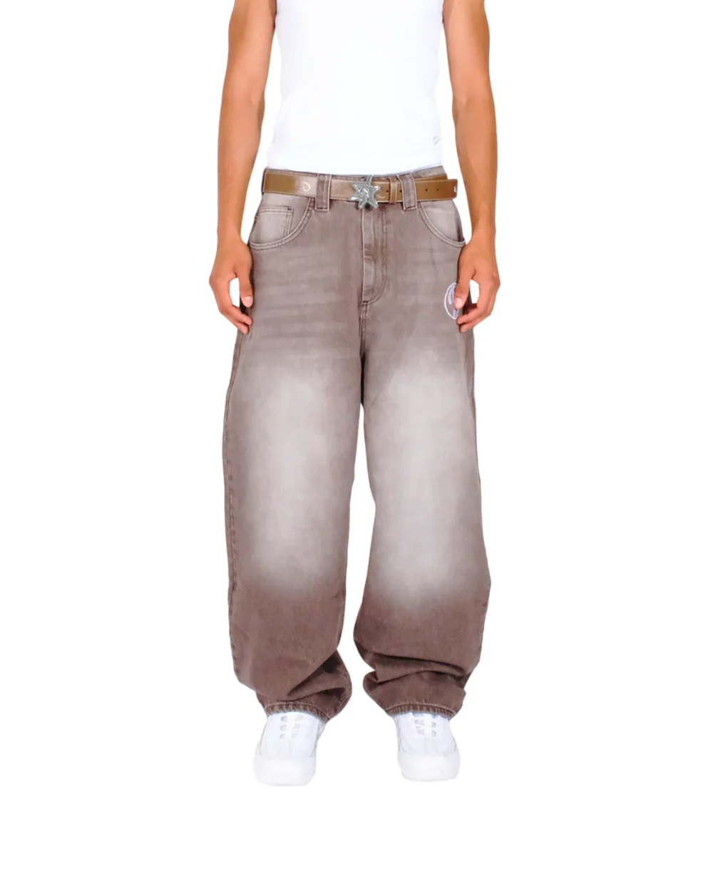 Washed Brown Bonkers Denim - Image 2